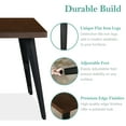 thumbnail image 4 of Homy Casa 5-Piece Dining Set, Faux Walnut Rectangular Table with Upholstered Chairs, 4 of 8