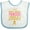 White and Blue, variant on Inktastic Karate Princess Girls Martial Arts Girls Baby Bib