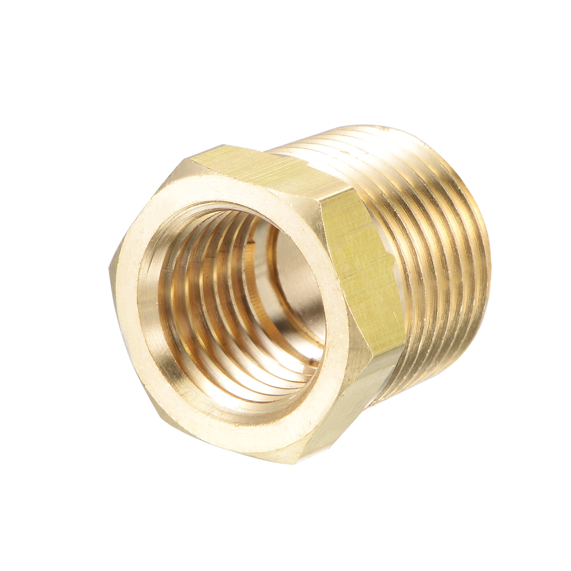 1/8" npt male x 3/8" npt female pipe reducer adapter 06120 brass pipe fitting