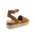 thumbnail image 2 of Sensational-01 Women's Espadrilles Trim Flatform Wedge Buckle Ankle Strap Open Toe Sandals, 2 of 2