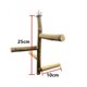 thumbnail image 5 of Pájaro perchas garra molienda masticar juguete poste de madera jaula Yuyangstore percha de pájaro, 5 of 8