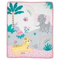 thumbnail image 3 of Bedtime Originals Rainbow Jungle Elephant/Leopard 3-Piece Baby Crib Bedding Set, 3 of 9