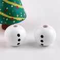 thumbnail image 3 of pdqouc Snowman Face Wooden Beads 20 Mm Natural Face Ball Wooden Beads Christmas Wooden Beads Snowman Split Wooden Beads For Decorating Xmas Season Decor Clearance, 3 of 5