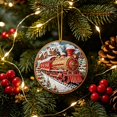 thumbnail image 5 of Fllostpr Christmas Diamond DIY Train Pendant Handmade 5.7x5.7" Acrylic Stickers Decor for Window Foliage Home Styling, 5 of 9