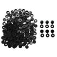 thumbnail image 1 of 100 Piezas de Plástico Macarena con Bisagras Tornillo para Decoración de Muebles Negro, 1 of 5