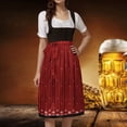 thumbnail image 2 of XIAOCHA Womens Regular Fit Dirndl Skirts Tiny Floral Printed Skirts Oktoberfest Festival Aprons,,Sizes S, 2 of 8