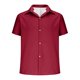 thumbnail image 5 of pstuiky Camisa de manga corta para hombre, Camisa informal de manga corta con cuello vuelto y transpirable para hombre ropa de hombre xxl, 5 of 6