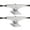 Silver/Silver, variant on Tensor Regular Mag-Light Skateboard Trucks Silver/Red - Hanger 5.5" Axle 8.25" (Set of 2)