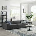 thumbnail image 2 of Sectional Sofa Set, Fabric, Dark Grey Gray, Modern Contemporary Urban Design, Living Lounge Room Hotel Lobby Hospitality, 2 of 10