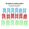 thumbnail image 3 of Tumbling Drinking Game, Easy To Play Stacking Chairs Game 4 Glass Cups  For Party, 3 of 8