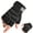 Black and White, variant on WEHUSE Breathable Workout Gloves for Men Women, Padded Weight Lifting Gloves with Wrist Wraps Support, Full Palm Protection, Fingerless Black