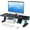 PLUS+Holder - Black, variant on Computer Monitor Stand Riser for Desk,4.4-5.7 Inches Freely Height Adjustable with Cellphone Holder,Multi-Purpose Desktop Organizer Monitor Stands Riser for Computer,Laptop,Printer,TV