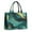 Teal And Gold, variant on Large Capacity Tote Bag,Pink Gold Marble Pattern Handbag Fashion Luxury Tote Bag,15.7"x13"x 5.1" Inches,Laptop Compatible