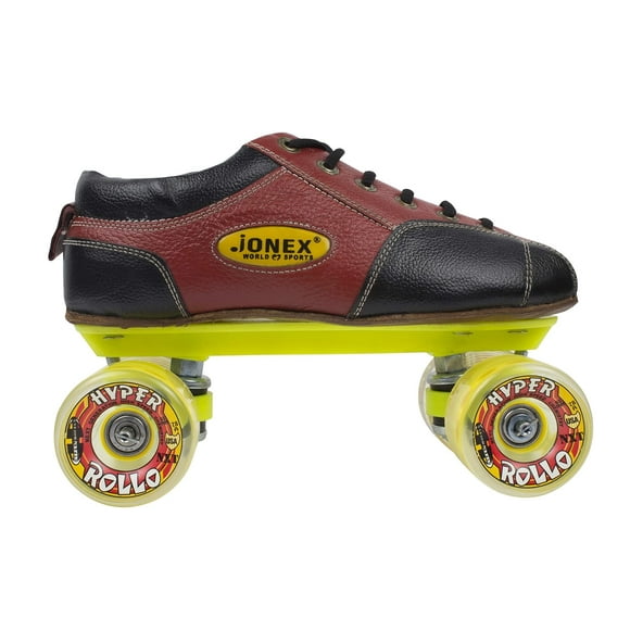 Jj Jonex Fix Body Quad Shoe Skate Hyper Rollo(Wheels Multicolor) Myc (13 Uk (20.5 Cm)kids) The Quad Skates Come With(65mm Pu Wheels, 78a Hardness) Indoor N Outdoor Wheels. Abec 627zz Bearings Combine