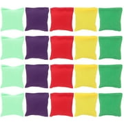 80-Pack Colorful Mini Bean Bags for Tossing Game, Small 2'' Nylon Bags Bulk Set for Sack Toss and Outdoor Fun