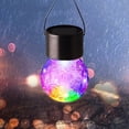 thumbnail image 3 of TIELUTT Hanging Outdoor Solar Lights Decorative Glass LED Lights Camping Must Haves for Tent Cool Camping Gear and Gadgets Gear Kits Day Hiking Gear Adventure Gear Men, 3 of 3