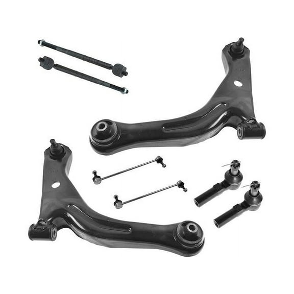 Front Control Arm Sway Bar Link Tie Rod Kit 8 Piece - Compatible with 2008 - 2009 Ford Escape