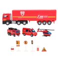 thumbnail image 1 of Fire Truck Toy Fine Workmanship Comfortable Grip Portable Multiple Types Model Fire Truck, 1 of 4