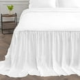 thumbnail image 6 of 4 Piece Long Ruffle Sheet Set, 20" Inch Long Ruffle On Corner Of The Flat Sheet, 18 Inch Deep Pocket, 100% Egyptian Cotton, 800 TC, Full Size, Solid White, 6 of 9