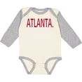 thumbnail image 3 of Inktastic Atlanta in Red Text Boys or Girls Long Sleeve Baby Bodysuit, 3 of 5