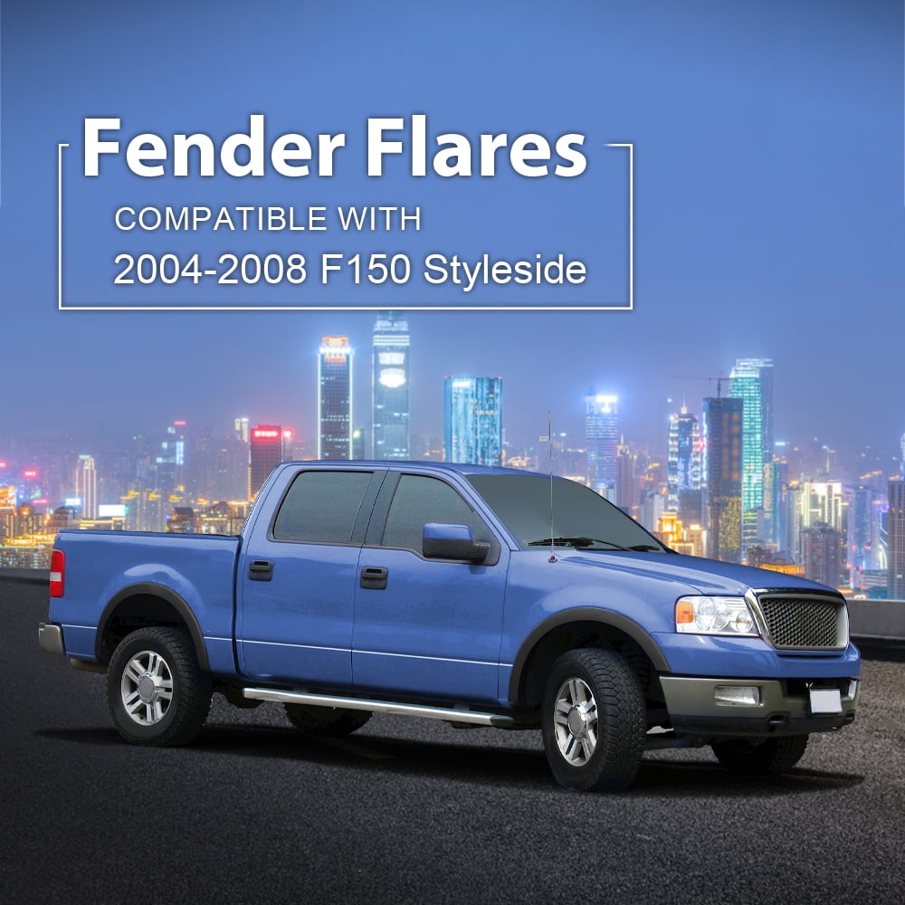G-PLUS Fender Flares For 2004-2008 Ford F150 & 07-08 Lincoln Mark LT | Textured Rivet Style | 4-Piece Set