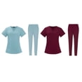 thumbnail image 1 of Enfermería Scrub Set Top Pantalones Transpirable Trabajo Uniforme para Enfermera Yoga Jogger, 1 of 5