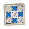 thumbnail image 2 of Tic TAC Toe Game XO Table Toy Party Favors Rustic for Kids Adults Tabletop Decor blue white, 2 of 8