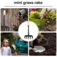 thumbnail image 5 of Five-Tooth Mini Garden Rake Hand Tool for Soil Loosening and Garden Cleaning, Small Gardening Rake for Plant Care, 5 of 6