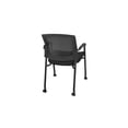 thumbnail image 4 of Regency Kee 48 x 24 in. Training Table- Mahogany Top, Black Legs & 2 Knight Mesh Chairs, 4 of 5