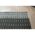 thumbnail image 2 of EORC RN02CH10X14 Hand-Knotted Wool, Cotton Flat Weave Rug, 10' x 14', CHARCOAL Area Rug, 2 of 5