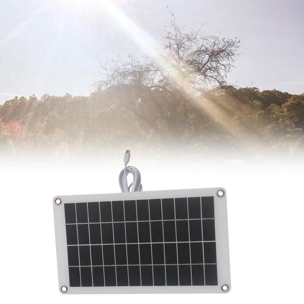 10W 12V Portable Solar Charger USB Output Solar Panel for Cgampin