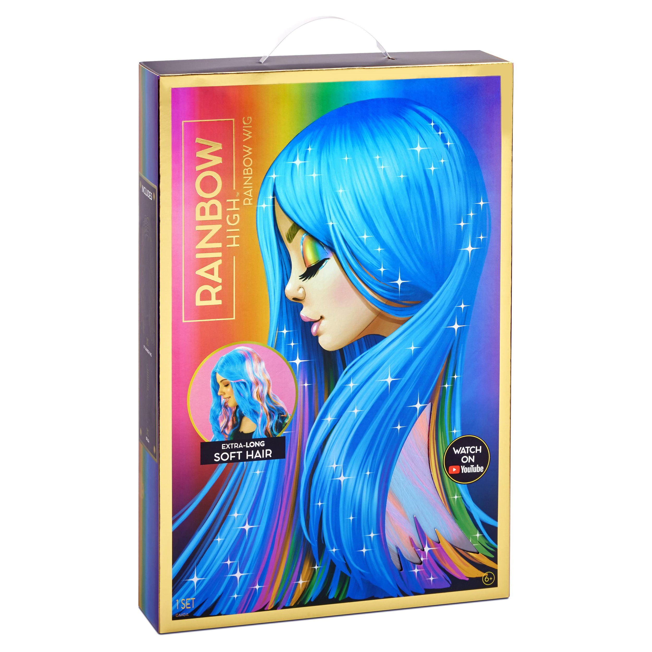 Rainbow High Rainbow Wig – 18" Role Play Wig for Girls