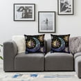thumbnail image 2 of Acheng Pillow Covers Set,Purple Sun Moon Stars Double-Sided Print Cushion Cases for Sofa Bedroom Car Decorative Pillowcase Set Of 2 18x18in, 2 of 7