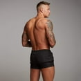 thumbnail image 5 of Mens Swim Trunks Quick Dry Swimwear Zipper Pockets, Swim Shorts with Mesh Lining, Black, 5 of 7