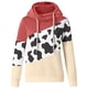 thumbnail image 4 of Puntoco Mujeres Vaca Impreso Pullover Sudaderas Con Capucha De Manga Larga Con Cordón Tops Sudadera Puntoco Puntoco-7156, 4 of 5
