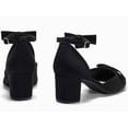 thumbnail image 3 of Women  Closed-Toe Ankle-Strap Pumps with Bow Detail — Low Block Heel Dress Shoes, 3 of 5
