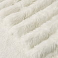 thumbnail image 4 of DweIke Shaggy Throw Blanket with Sherpa Warm Underside,Super Soft Cozy Large Plush Fuzzy Blanket,50"x60",Cream White, 4 of 7