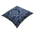 thumbnail image 4 of TreeWool (Pack of 2) Damask Accent Decorative Cotton Throw Pillow Covers (18 x 18 Inches, Navy Blue & Gray), 4 of 6