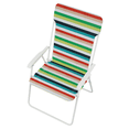 thumbnail image 4 of Mainstays Steel Folding Beach Chair, Multi Stripe, 4 of 9