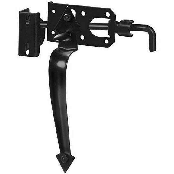 National Hardware N178-616 3" Black Ornamental Gate Latch