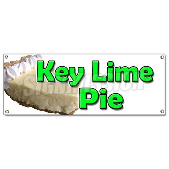 KEY LIME PIE BANNER SIGN bakery key limes eggs sweets pie graham cracker crust