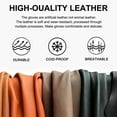 thumbnail image 5 of Whiteleopard Winter Gloves PU Leather Gloves For Women, Warm Thermal Windproof Gloves With Wool Lining, 5 of 6