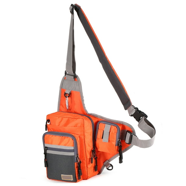 32*39*12CM iLure Fishing Bag Multi-Purpose Waterproof Canvas Fishing Reel  Lure Tackle Bag orange 