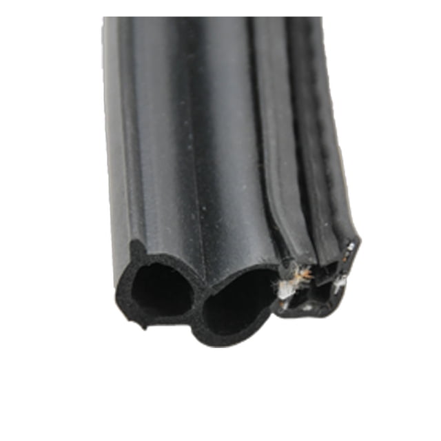 AP Door Window Channel Seal 018-181-BB Double Bulb Seal Type; Mounts With Slide On Clip; Black