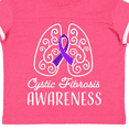 thumbnail image 4 of Inktastic Cystic Fibrosis Awareness with Ribbon and Lungs Boys or Girls Toddler T-Shirt, 4 of 5