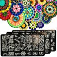 thumbnail image 1 of Visland Fashion Flower Butterfly Nail Art Stamp Template Image Plate Manicure Accessory, 1 of 2