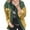 Green, variant on IROINNID Women's Short Shacket Jacket Stripes Long Sleeve Casual Stripe Patchwork Long Cardigan Tops jjj, Yellow