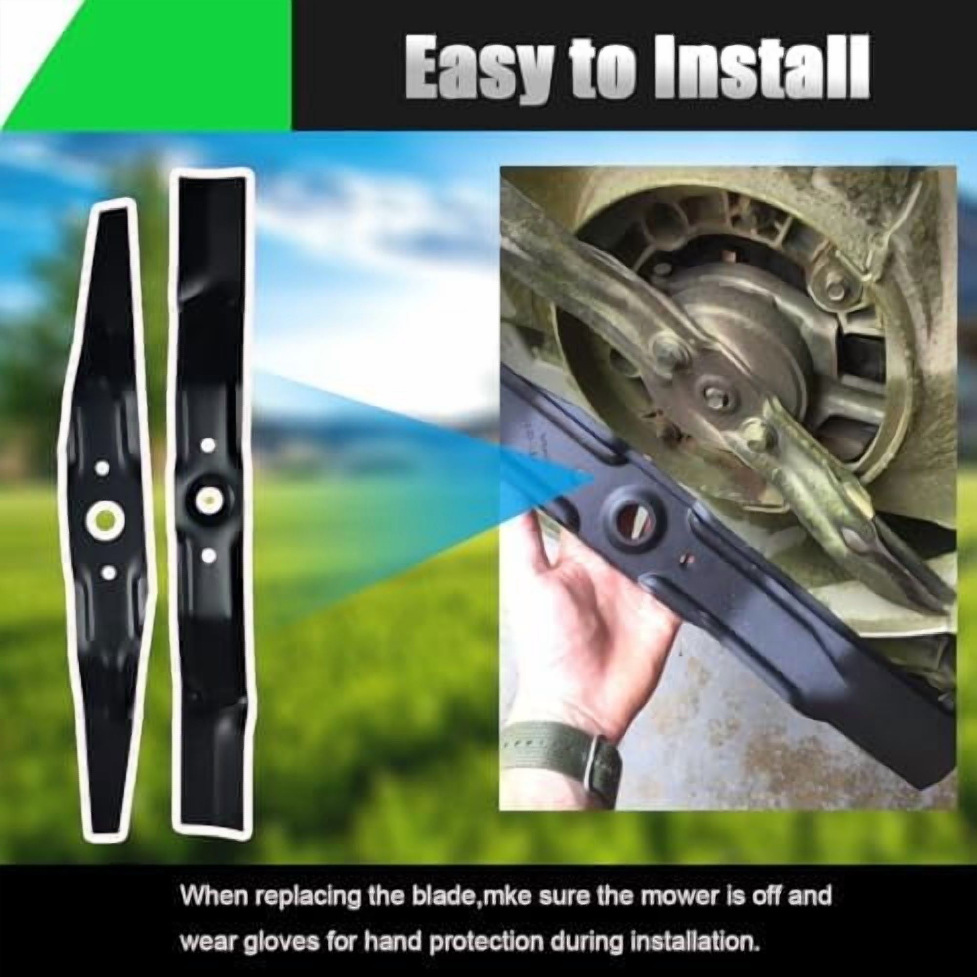 72511-VE1-020 & 72531-VE2-020 Compaitble with Honda HRR216 Blade Kit, Replaces HRS216,HRB215,Lawn Mower Blades Replacement Parts$$Tools