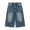 Za-Blue, variant on Girls Baggy Denim Shorts Y2k Vintage Straight Leg Jean Shorts for Teens Casual Knee Length Jorts Tween Trendy Skateboard Style Jeans