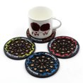 thumbnail image 4 of 4 Pcs Heat Resistant Creative Dart Board Pattern Cup Mat Coaster Drink Pads, 4 of 5